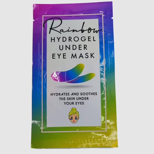 Masque hydrogel pour les yeux motif arc-en-ciel