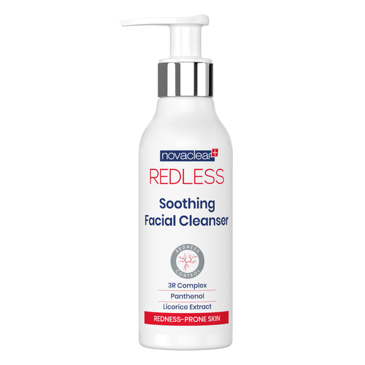 Nettoyant apaisant pour visage Redless de  Novaclear plus 100 ml